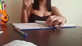 Dirty lingerie on Colombian teen wife