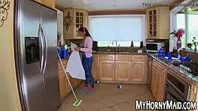 i'm the big breasted maid spreadin' legs for hard anal drilln'