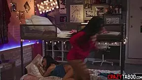 Hot Asian student Kimmy Kimm and Latina lesbian Summer Col fuck hot big tits MILF Dee Williams