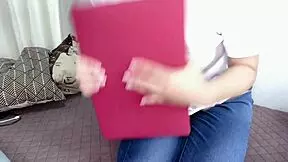 i'm this young asian girl, after watching a love video, i got all horny and started masturbating, oops.