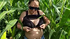 stepsister gives pov blowjob in jungle, sucking and handjob outdoors