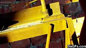 Does the Brunette Teen Girlfriend Tease Her Boyfriend in Miniskirt and Bikini?