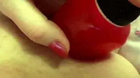 Hot blonde masturbates pussy and sucks dildo to orgasm