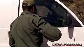 Hot Brunette Teen Swallows Juicy Latin Smuggler!