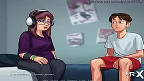 i'm playin' with chubby girl in headphones