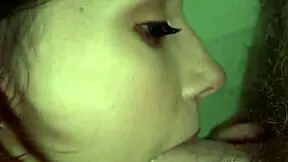 teen natalie porkman gives sloppy blowjob and deepthroat in pov