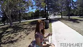 Wild Hardcore Joy Waves Hit Legal Age Teen Rose Red with Blowjob and Fucking