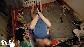 18 years young sex filled skinny redhaired girl coming in missionary position, legs high