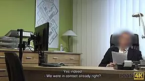 Loan4k Young Czech Chick Desperate for Cash Sucks and Fucks Loan Agent HARD
