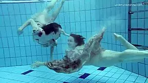 anna netrebko and lada poleshuk explore wet underwater lesbian play