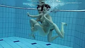 anna netrebko and lada poleshuk explore wet underwater lesbian play