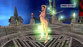 an animated 3d cartoon video of an indian teen girl in various positions