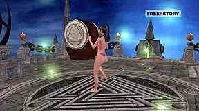 an animated 3d cartoon video of an indian teen girl in various positions