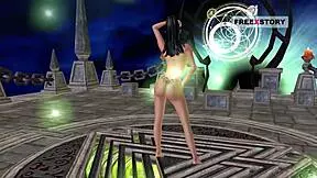 an animated 3d cartoon video of an indian teen girl in various positions