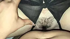 Petite stepsister turns into intense creampie scene from her solo play while watching porn