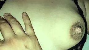 playing with stepsister's pussy while she watches porn, creampie follows