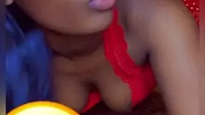 Beautiful black woman with curves