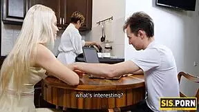 Hey man, I just banged my blonde stepsis after a sneaky blowjob