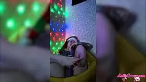 Redhead amateur masturbates with vibrator after party