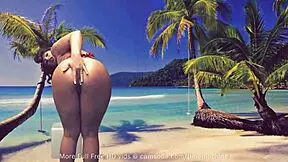 I-I can't believe how this curvy girl fucks herself with that glass dildo on camsoda!