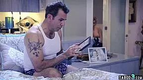 naked stepdaughter jessa rhodes sneaks into daddy's room for blowjob