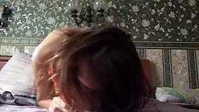 teen 18+ uses dildo for solo masturbation 😜