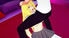 Ruiko saten and misaki shokuhou share toma kamijo in a wild hentai threesome