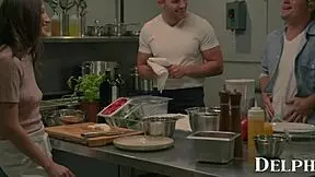 Delphine Films- Maya Woulfe Drilled by Two Massive Cocks