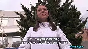 Publicagent teen 18+ college babe experiences first huge cock in hotel room