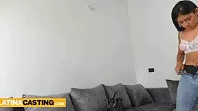 Latina casting - super cute colombian ripped by agent for deepthroat and fucking