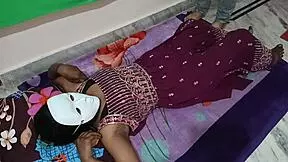 Girlfriend seduces husband in bedroom with dirty passion