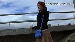 shy teen faces european casting interview in compilation.