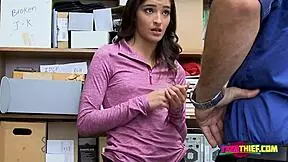 Emily whines taking officer's cock after stealing