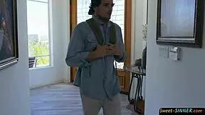 Gorgeous Raven Haired Teen 18+ Drools Over Dick?