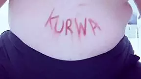 Petite girl with big boobs masturbates