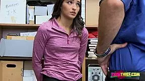 Emily whines taking officer's cock after stealing