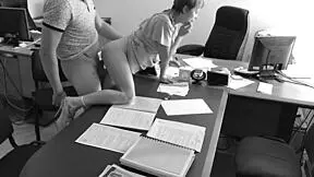 I fucked my tiny secretary on the office table with a hidden camera