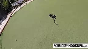 Delivery driver bangs his step sister in a steamy hookup.