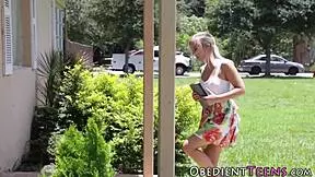 Kinky Teen Rough Fucked While Rubbing Pussy!