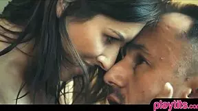 romantic encounter with girlfriend in historical chateau