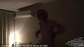 Watch the 19-year-old Brille perform a sexy striptease, ripping clothes and masturbating behind the scenes.