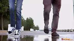 18Videoz - Casual Teen Ariana Shaine Fucks On Rainy Day