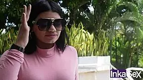 Teen colombiana dislikes semen but swallows it with disgust