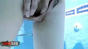 young spanish babe africa irujo relaxes at pool and bed