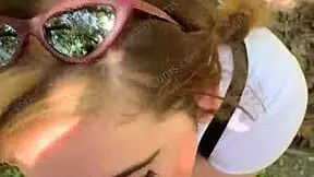 i, the random jogger, gets deepthroat on trail pov - candycourt