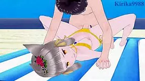 I can't get enough of pyra homura and nia in intense xenoblade hentai sex.