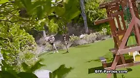 hold the camera while i fuck these football chicks in uniform orgy party!! 😏