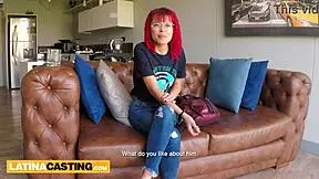 Petite 18Yo Amateur Latina Redhead Pounded by Big Cock Casting Agent