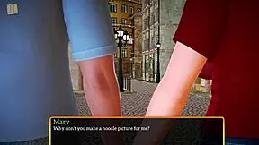 i messed up with my new family in this hentai game, small tits and all