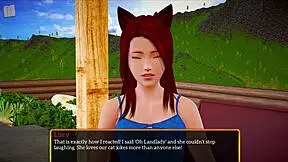 i messed up with my new family in this hentai game, small tits and all